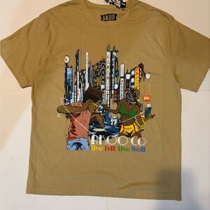 Men’s Akoo Live Well Tee - Size 2XL - Sand Color